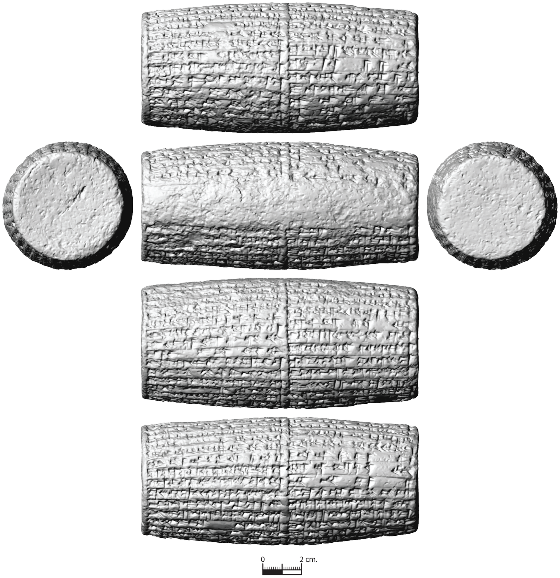 Cilindros com inscrições antigas encontradas em ruínas perto do zigurate babilônico em Kish, no Iraque - Sputnik Brasil, 1920, 07.01.2026