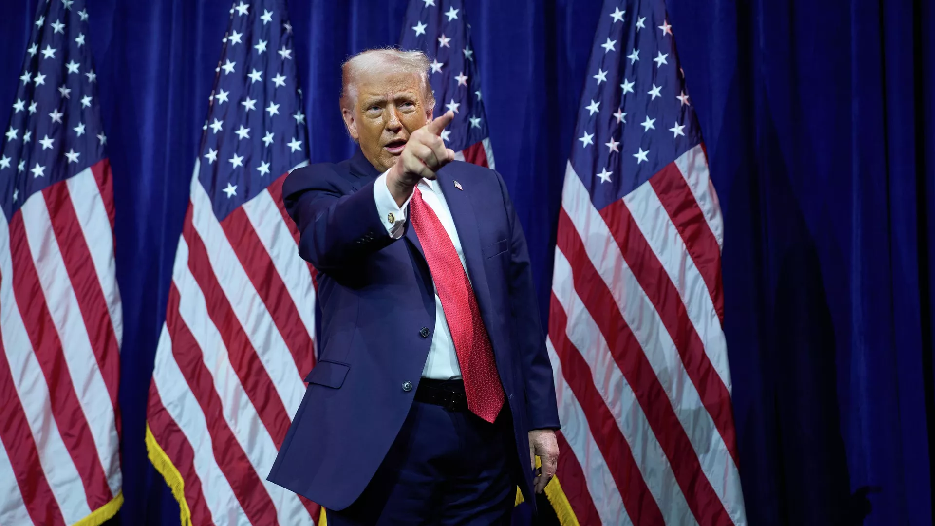 O presidente dos Estados Unidos, Donald Trump, durante cerimônia em Washington, em janeiro de 2026 - Sputnik Brasil, 1920, 20.01.2026