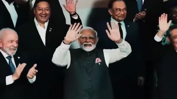 Índia lança logotipo, tema e site de sua presidência no BRICS em 2026 - Sputnik Brasil