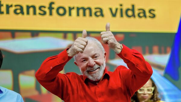 Presidente da República, Luiz Inácio Lula da Silva, durante a cerimônia de comemoração pelo Dia dos Professores e de anúncios relativos ao Programa Mais Professores para o Brasil, Rio de Janeiro, 15 de outubro de 2025 - Sputnik Brasil