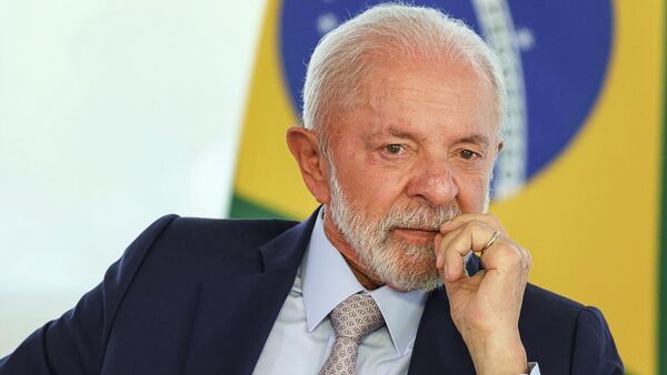 O presidente do Brasil, Luiz Inácio Lula da Silva, durante evento oficial - Sputnik Brasil