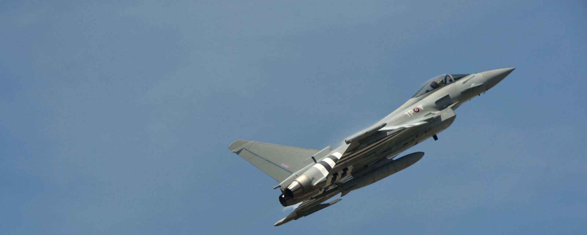 O caça Eurofighter no Farnborough International Air and Space Show, em 2014 - Sputnik Brasil, 1920, 16.01.2026