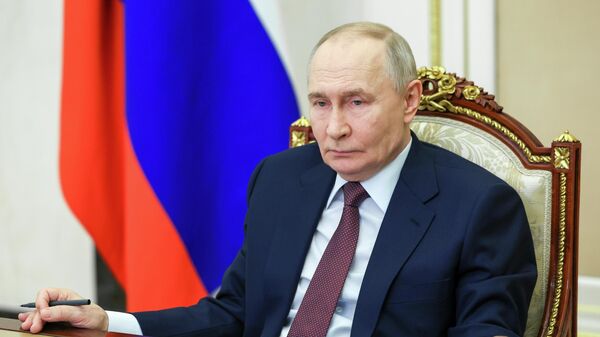 O presidente da Rússia, Vladimir Putin, durante reunião oficial, em janeiro de 2026 - Sputnik Brasil