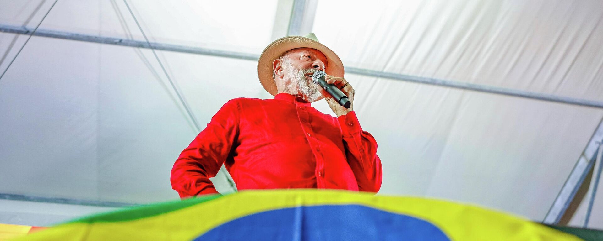Presidente da República, Luiz Inácio Lula da Silva, participa do encerramento do 14.º Encontro Nacional do Movimento dos Trabalhadores Rurais Sem Terra (MST), em 23 de janeiro de 2026, Salvador, Brasil - Sputnik Brasil, 1920, 23.01.2026