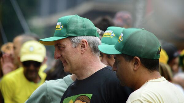 Renato Bolsonaro, irmão de Jair Bolsonaro, foi ao ato realizado em São Paulo contra a prisão do ex-presidente, em janeiro de 2026 - Sputnik Brasil