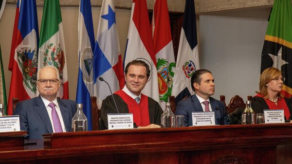 Cerimônia de posse do novo presidente da Corte IDH, o brasileiro Rodrigo Mudrovitsch, São José da Costa Rica, 26de janeiro ce 2025. - Sputnik Brasil