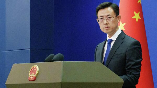 O porta-voz do Ministério das Relações Exteriores da China, Guo Jiakun. - Sputnik Brasil