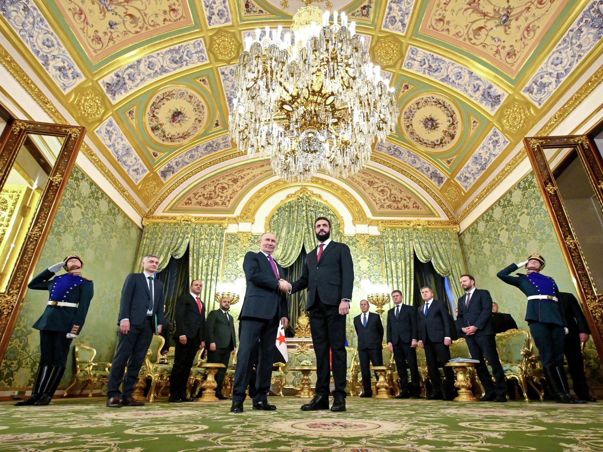 Vladimir Putin Recebe Presidente Interino Ahmed Al Sharaa Da S ria No 
