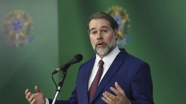 O ministro do Supremo Tribunal Federal (STF) Dias Toffoli durante coletiva de imprensa - Sputnik Brasil