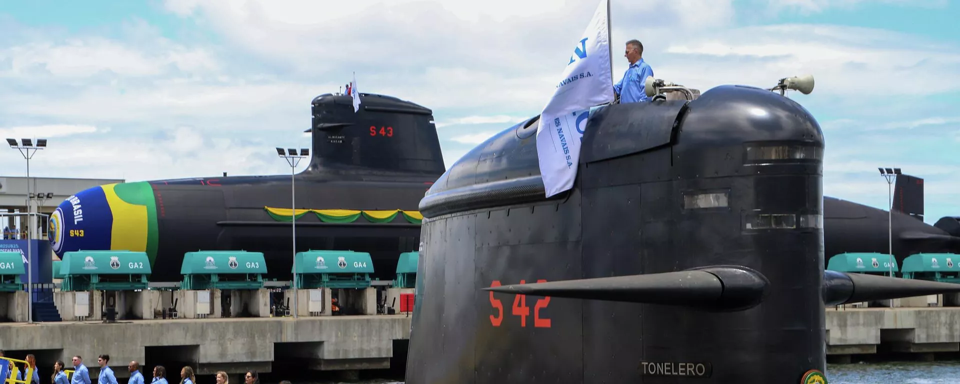 Marinha lança ao mar Submarino Almirante Karam e realiza entrega do Submarino Tonelero, derivados do modelo francês Scorpène, no Rio de Janeiro. Brasil, 26 de novembro de 2025 - Sputnik Brasil, 1920, 02.02.2026