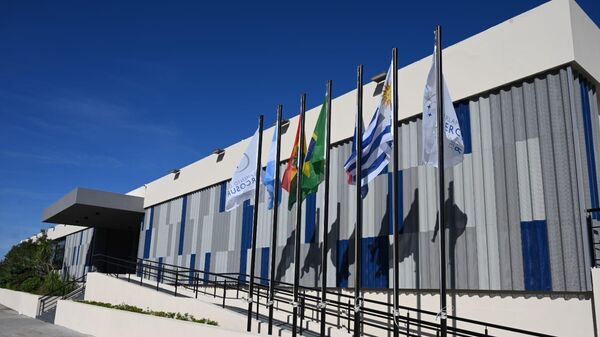 Fachada do Parlamento do Mercosul, Parlasul (foto de arquivo) - Sputnik Brasil