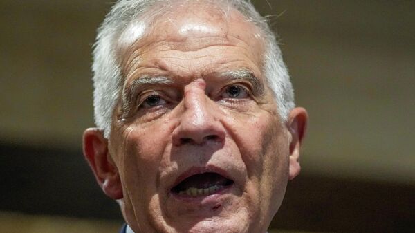 O ex-presidente da Comissão Europeia Josep Borrell durante evento - Sputnik Brasil