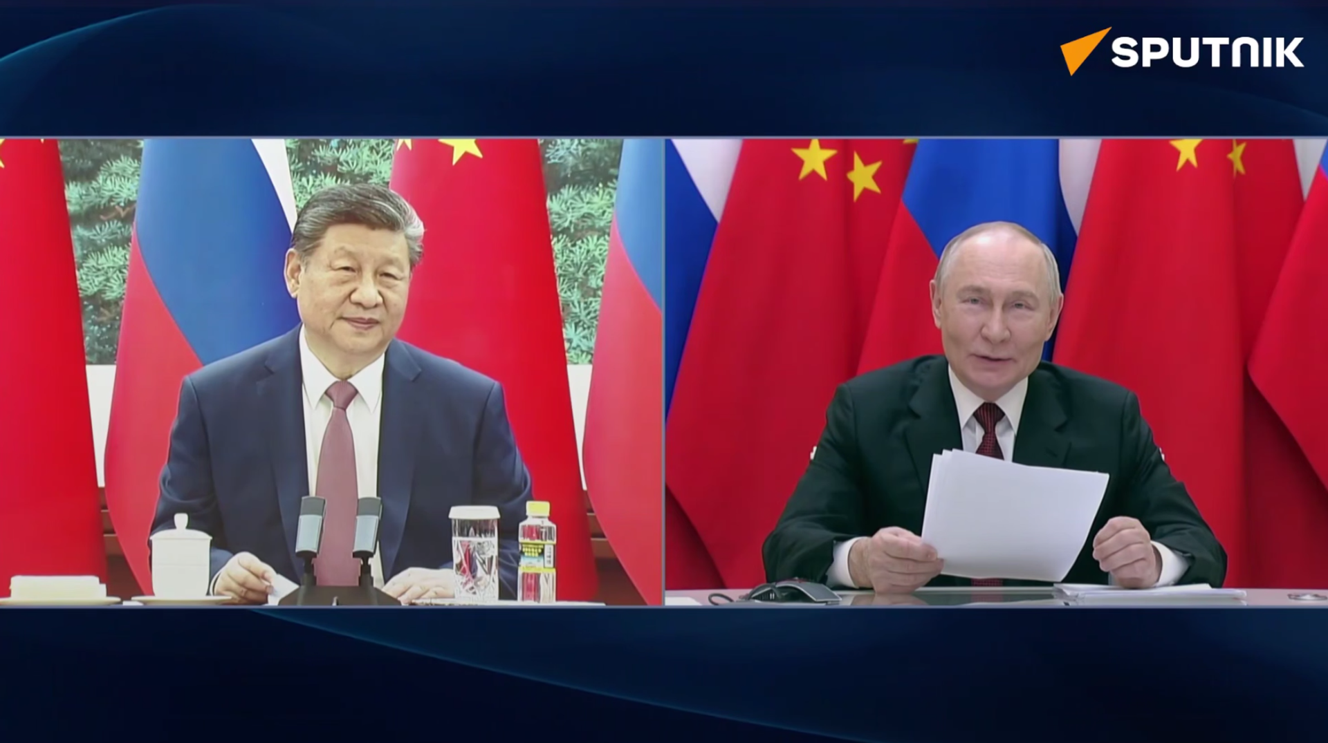 Vladimir Putin e Xi Jinping realizam uma chamada de vídeo às vésperas do Ano Novo chinês - Sputnik Brasil, 1920, 04.02.2026