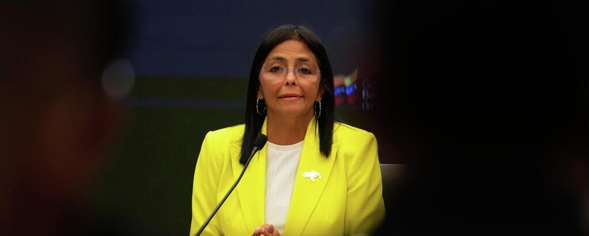 Delcy Rodríguez, presidenta encargada de Venezuela - Sputnik Brasil, 1920, 07.03.2026