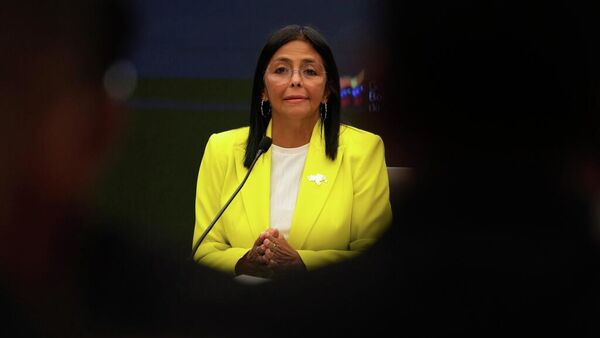 Delcy Rodríguez, presidente interina da Venezuela - Sputnik Brasil