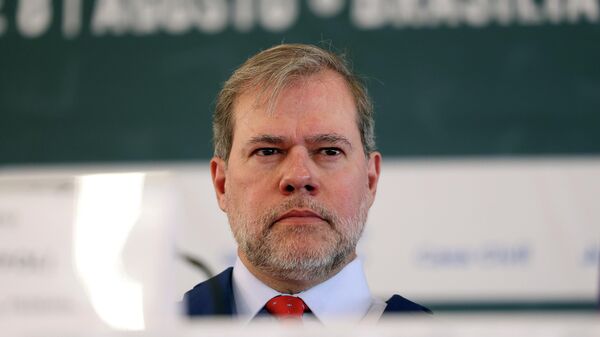 O ministro do Supremo Tribunal Federal (STF) Dias Toffoli durante evento do Conselho Nacional de Justiça (CNJ), em agosto de 2024 - Sputnik Brasil