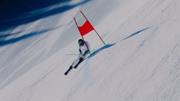 O brasileiro Lucas Pinheiro Braathen durante treinamento - Sputnik Brasil
