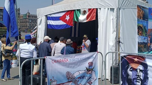 Centro de apoio na Cidade do México para envio de ajuda a Cuba - Sputnik Brasil