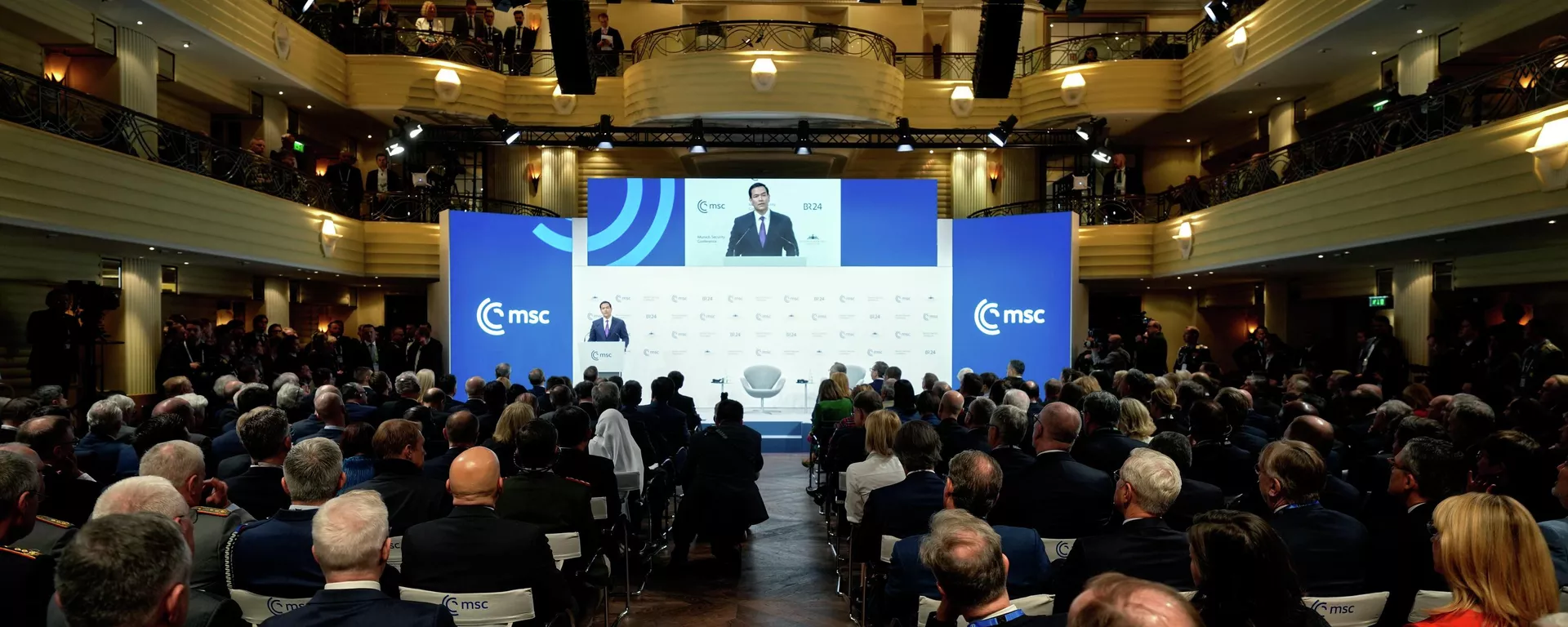 O secretário de Estado dos EUA, Marco Rubio, durante a Conferência de Segurança de Munique, na Alemanha, em fevereiro de 2026 - Sputnik Brasil, 1920, 15.02.2026