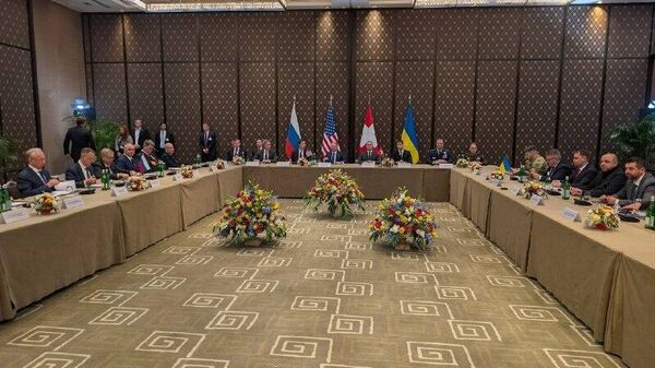 Começam as negociações entre Rússia, Estados Unidos e Ucrânia em Genebra, informa uma fonte à Sputnik - Sputnik Brasil