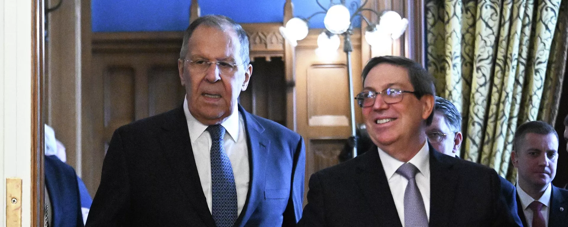 Chanceleres da Rússia e de Cuba, Sergei Lavrov e Bruno Rodríguez Parrilla, se reúnem em Moscou - Sputnik Brasil, 1920, 18.02.2026