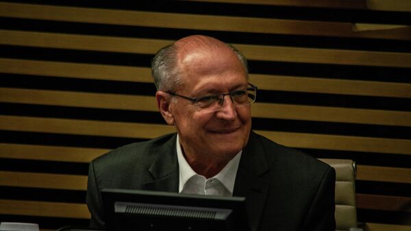 Vice-presidente Geraldo Alckmin durante encontro com empresários na Federação de Indústrias do Estado de São Paulo (FIESP). 23 de fevereiro de 2026 - Sputnik Brasil
