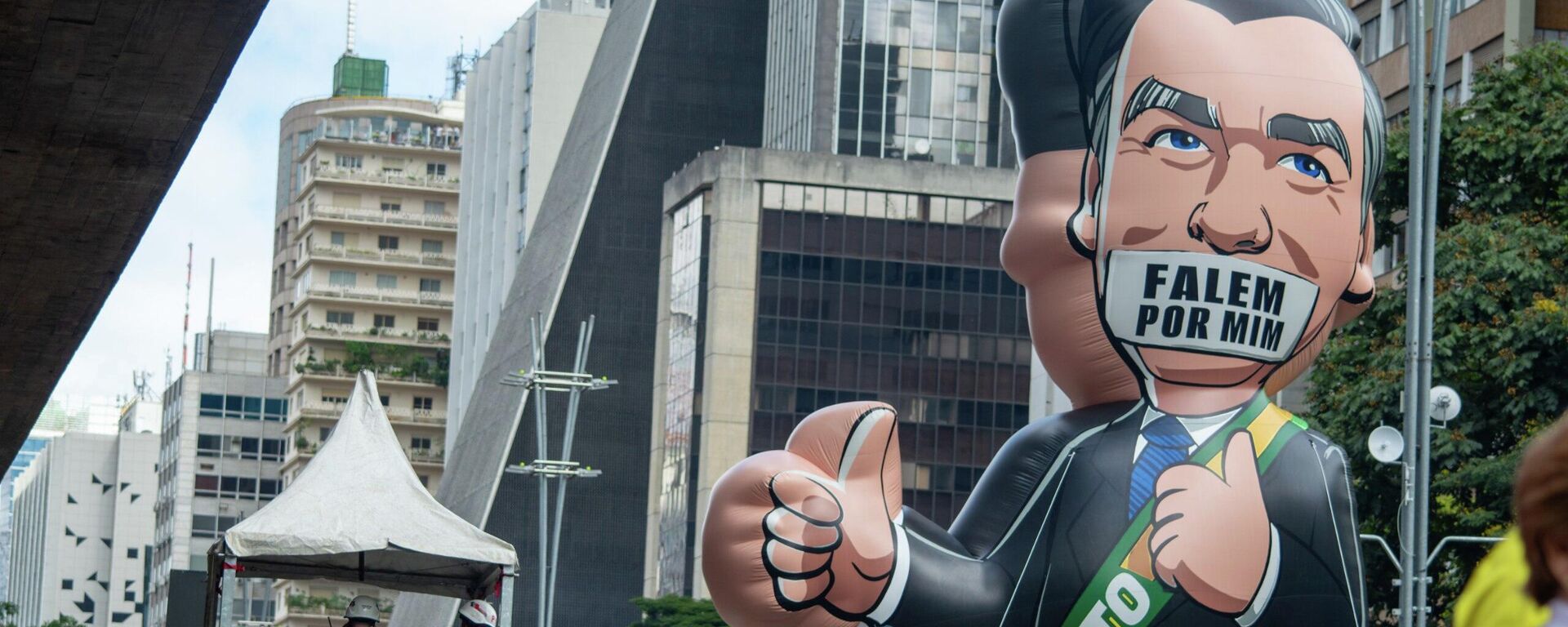 Ato reúne opositores ao governo federal na Avenida Paulista, em São Paulo, 1ª de março de 2026. - Sputnik Brasil, 1920, 01.03.2026