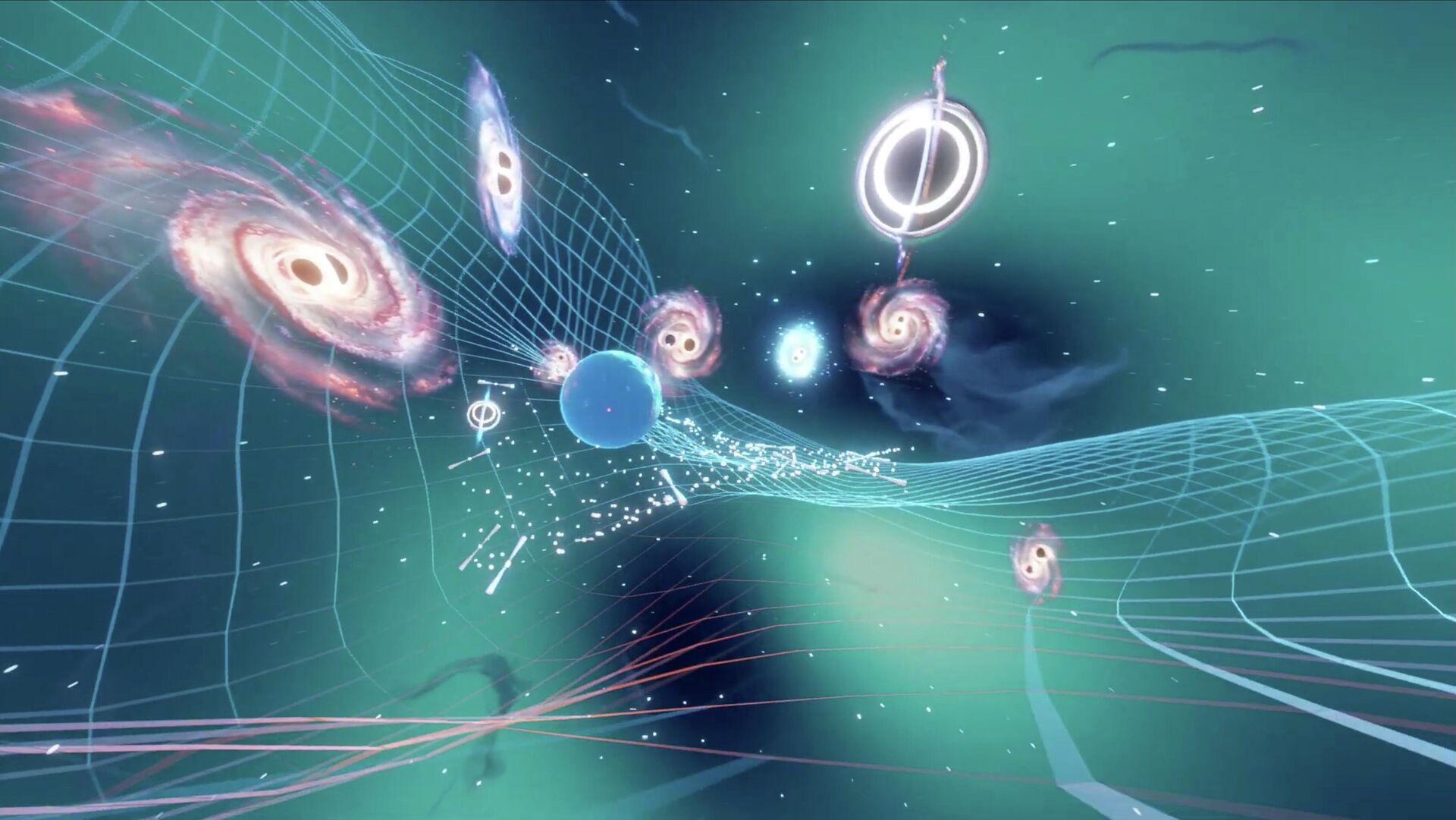 Representação do Céu de Ondas Gravitacionais - Sputnik Brasil, 1920, 03.03.2026