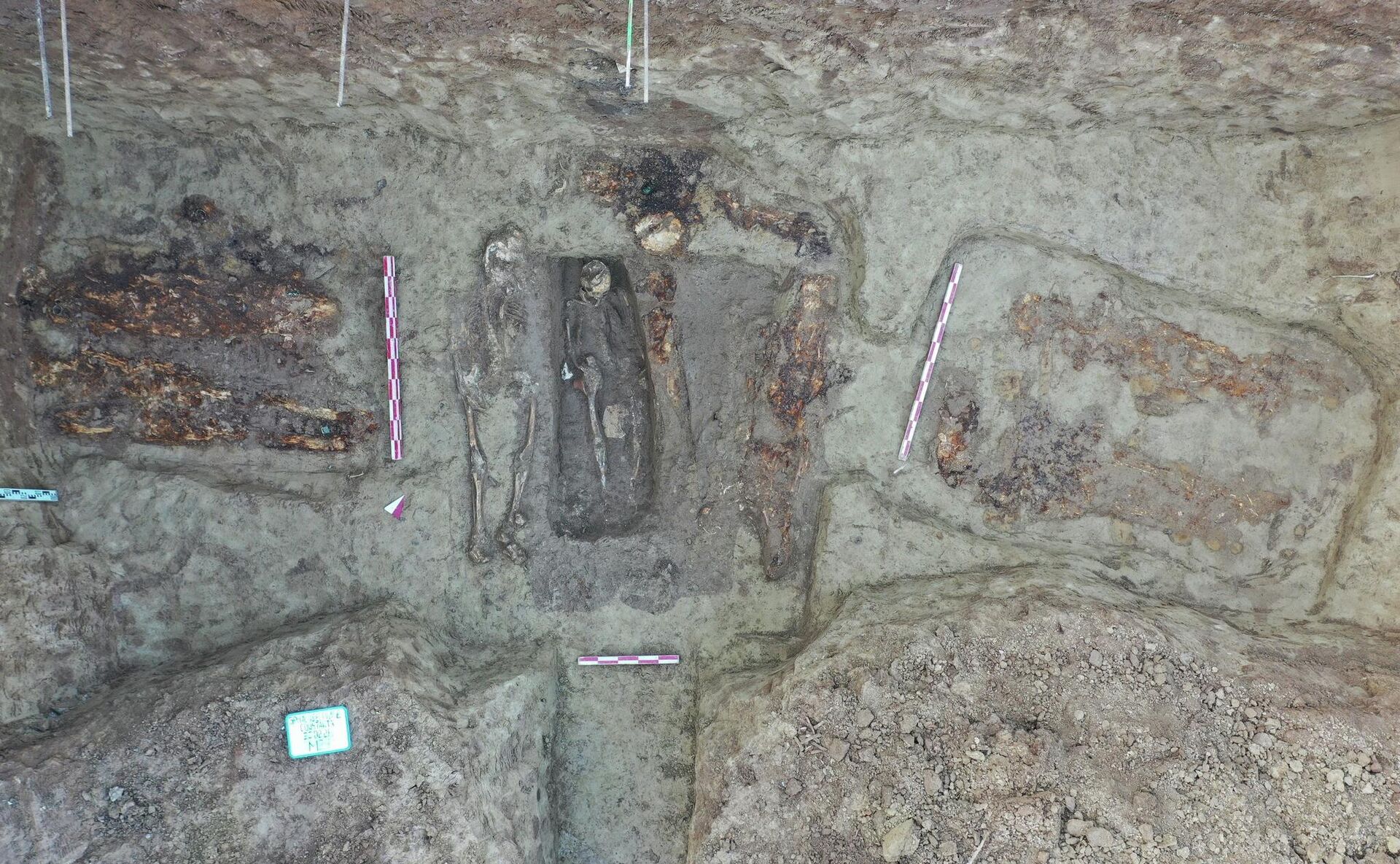 Escavações arqueológicas preventivas antes da construção de um novo edifício hospitalar em Constanta, na Romênia