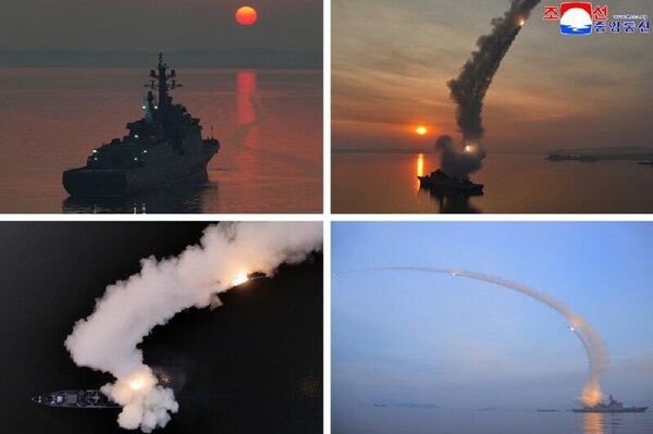 Coreia do Norte testa mísseis de cruzeiro estratégicos a partir de um destróier - Sputnik Brasil