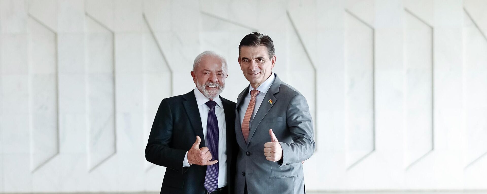 O presidente da República, Luiz Inácio Lula da Silva, durante almoço oferecido ao presidente do Estado Plurinacional da Bolívia, Rodrigo Paz, no Palácio do Itamaraty. Brasília, DF, 16 de março de 2026 - Sputnik Brasil, 1920, 16.03.2026
