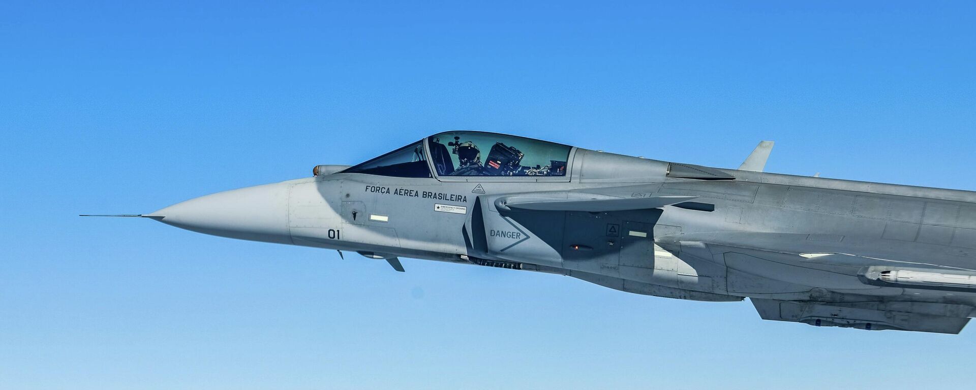  Caça F-39 E Gripen, montado no Brasil, é uma parceria com a empresa sueca Saab - Sputnik Brasil, 1920, 25.03.2026