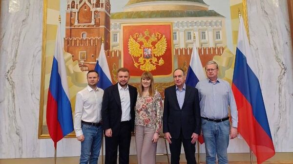 Parlamentares russos em encontro com congressistas dos Estados Unidos. Washington, D.C., 26 de março de 2026 - Sputnik Brasil