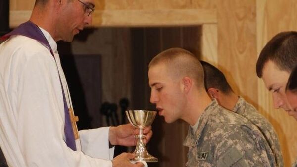 Arquivo: serviço cristão do Exército dos EUA em Basra, Iraque - Sputnik Brasil