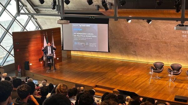 Gabriel Galípolo, atual presidente do Banco Central, durante seminário de Política Monetária da FGV - Sputnik Brasil