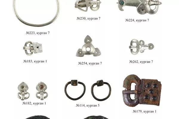 Elementos de figurino e decorações dos complexos funerários do século VI d.C. em Mayrtup - Sputnik Brasil