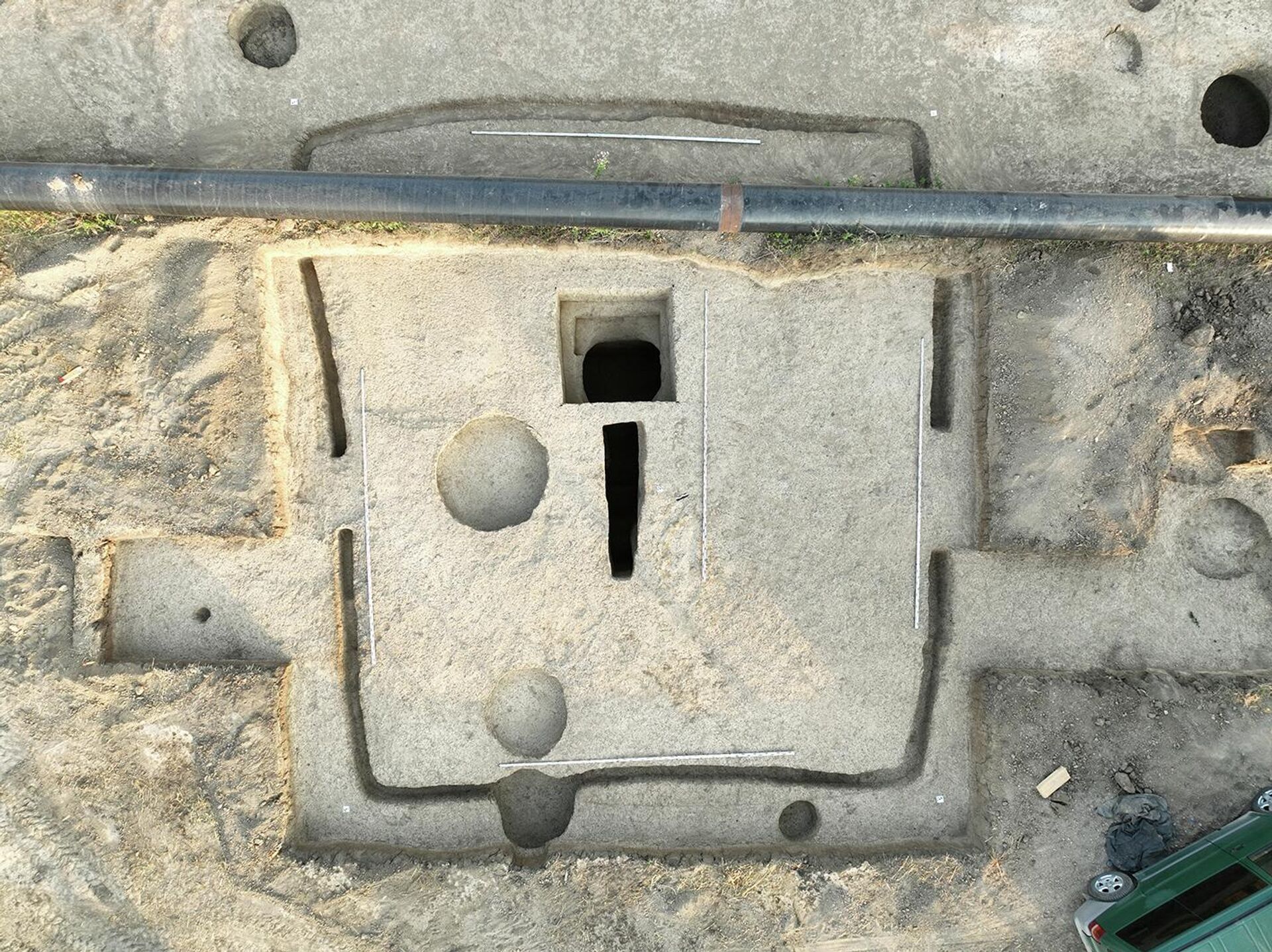 Escavações dos restos da antiga cidade de Magas, na república da Chechênia