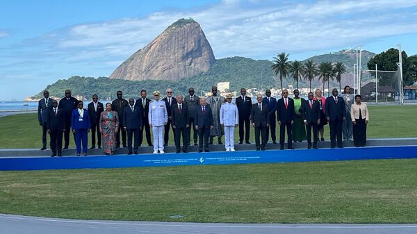 Ministros e autoridades de 24 países das duas margens do Atlântico Sul se reúnem na reunião da Zona de Paz e Cooperação do Atlântico Sul (Zopacas), no Rio de Janeiro. Brasil, 9 de abril de 2026 - Sputnik Brasil