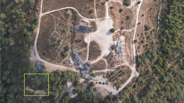 Vista aérea de Tel Azekah e a localização da Área S2. - Sputnik Brasil