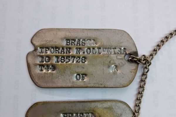 Tag do Iporan N. Oliveira, ex-combatente da FEB que atuou na Itália - Sputnik Brasil