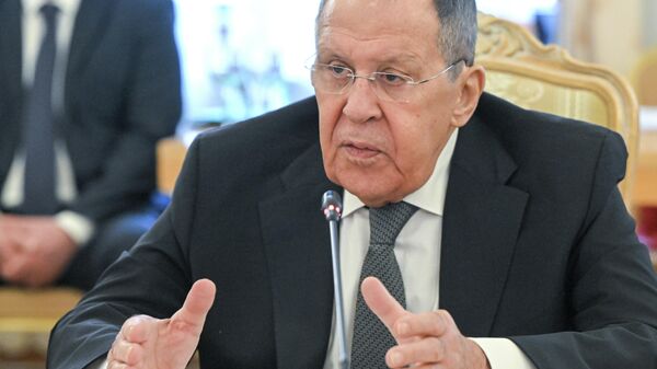 O ministro das Relações Exteriores da Rússia, Sergei Lavrov, discursou na 46ª reunião do Conselho de Chefes de Estado da Federação Russa, órgão vinculado ao Ministério das Relações Exteriores. Lavrov anunciou os preparativos para a Cúpula Rússia-África, que acontecerá em Moscou no final de outubro - Sputnik Brasil