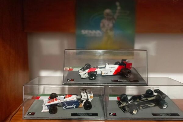Uliana Stakhieva, fã russa do Senna possui miniaturas dos carros usados pelo piloto brasileiro - Sputnik Brasil