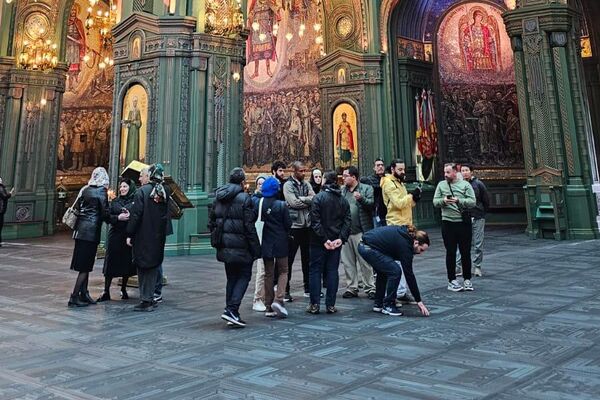 Interior da Catedral das Forças Armadas em Moscou, no Parque Patriota - Sputnik Brasil