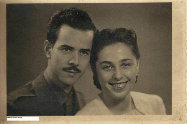 Soldado brasileiro da FEB, Miguel Pereira, se casou no pós-guerra com a italiana Giuliana Menichini - Sputnik Brasil