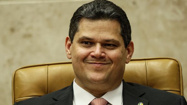 O presidente do Senado, Davi Alcolumbre, participa da abertura do Ano Judiciário de 2026 do Supremo Tribunal Federal (STF), Brasília, 2 de fevereiro de 2026 - Sputnik Brasil