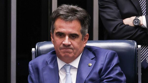 Ciro Nogueira durante sessão do Senado que votou contra a indicação de Jorge Messias para o cargo de ministro do STF, em Brasília (DF). Brasil, 29 de abril de 2026 - Sputnik Brasil