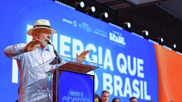 O presidente do Brasil, Luiz Inácio Lula da Silva, durante evento em Brasília (DF), em 8 de maio de 2026 - Sputnik Brasil
