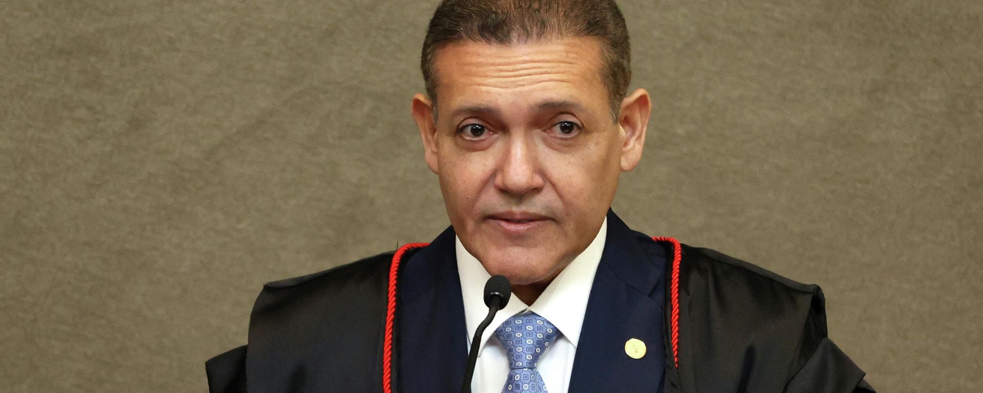 Ministro Kassio Nunes Marques durante cerimônia de posse na presidência do Tribunal Superior Eleitoral (TSE) em Brasília. 12 de maio de 2026 - Sputnik Brasil, 1920, 29.09.2026