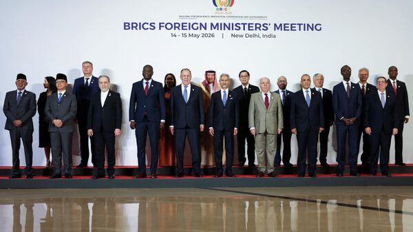 Reunião dos ministros das Relações Exteriores dos países-membros do BRICS, realizado na Índia, em 14 e 15 de maio de 2026 - Sputnik Brasil