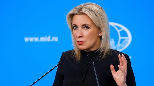 A representante oficial do Ministério das Relações Exteriores da Rússia, Maria Zakharova - Sputnik Brasil